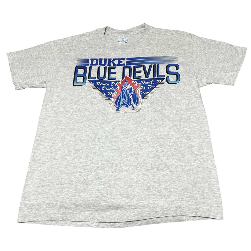 Vintage College Ware 90s Duke Blue Devils Graphic Shirt XL Single Stitch USA